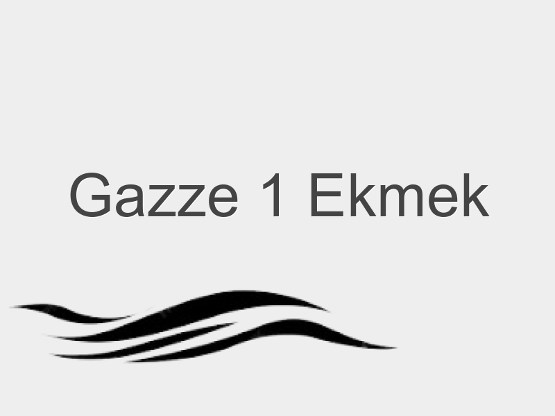 GAZZE 1 EKMEK BAĞIŞI